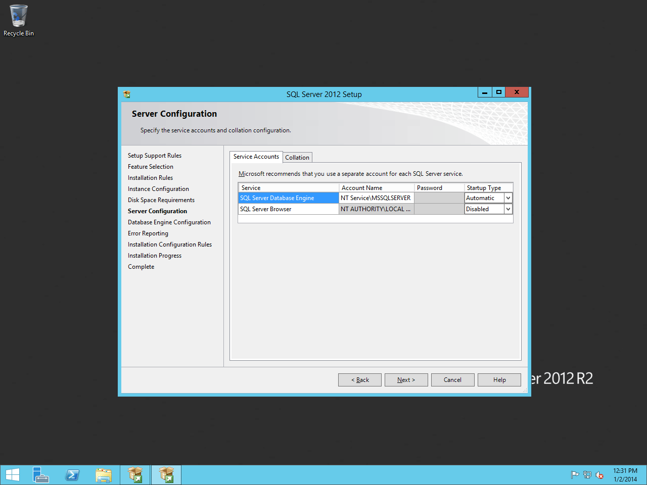 Server Configuration