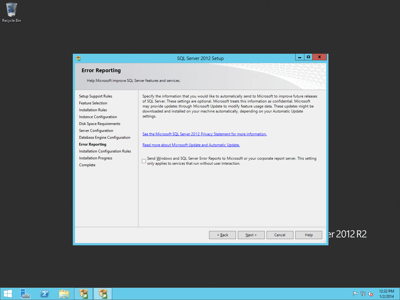 Error Reporting