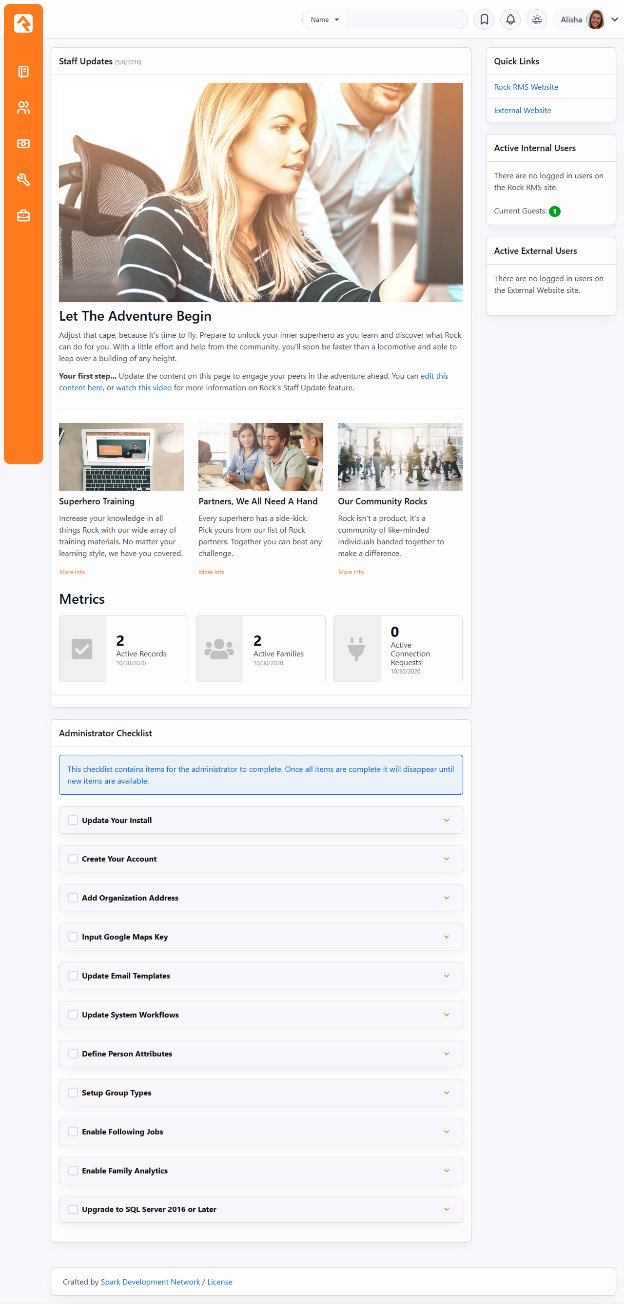 Rock Home Page