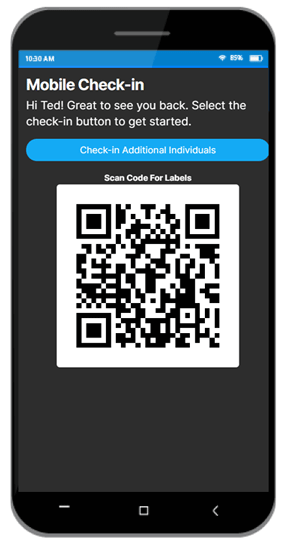 QR Code and Additional Check-in