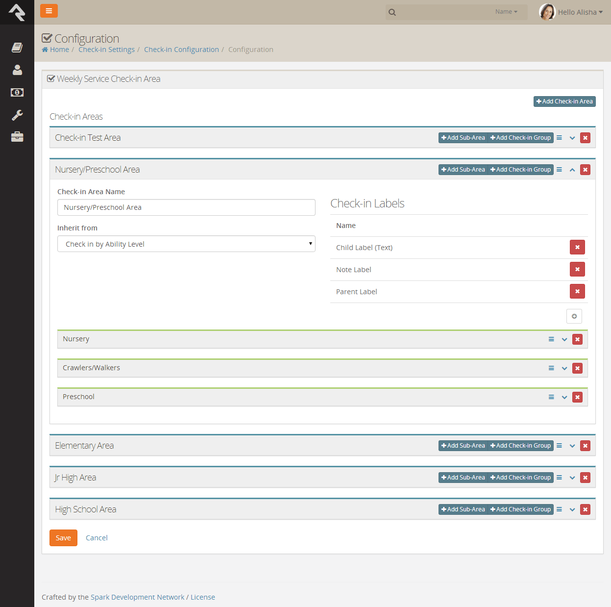 Check-in Configurator