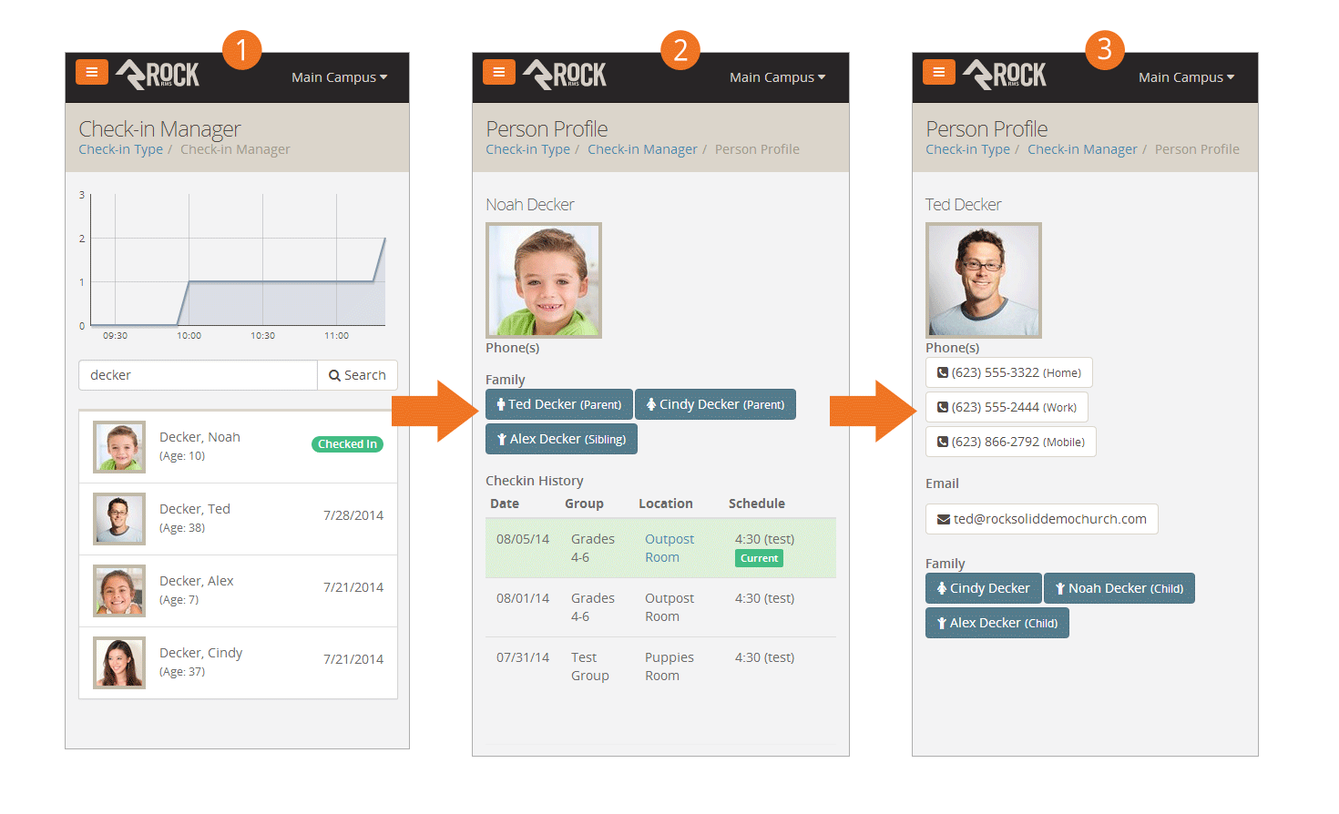 Check-in Manager Search