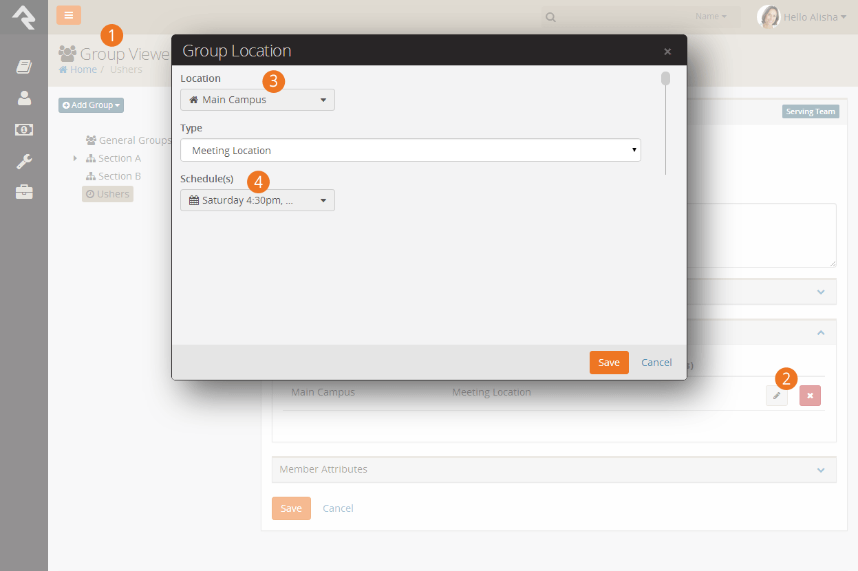 Configuring Serving Groups For Checkin