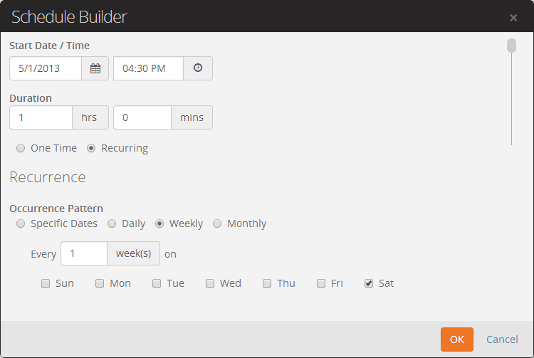 Schedule Builder