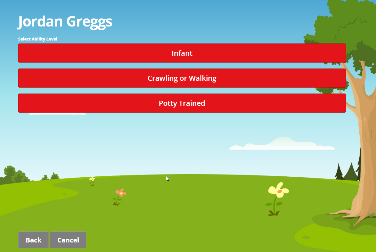 Ability Level Screen