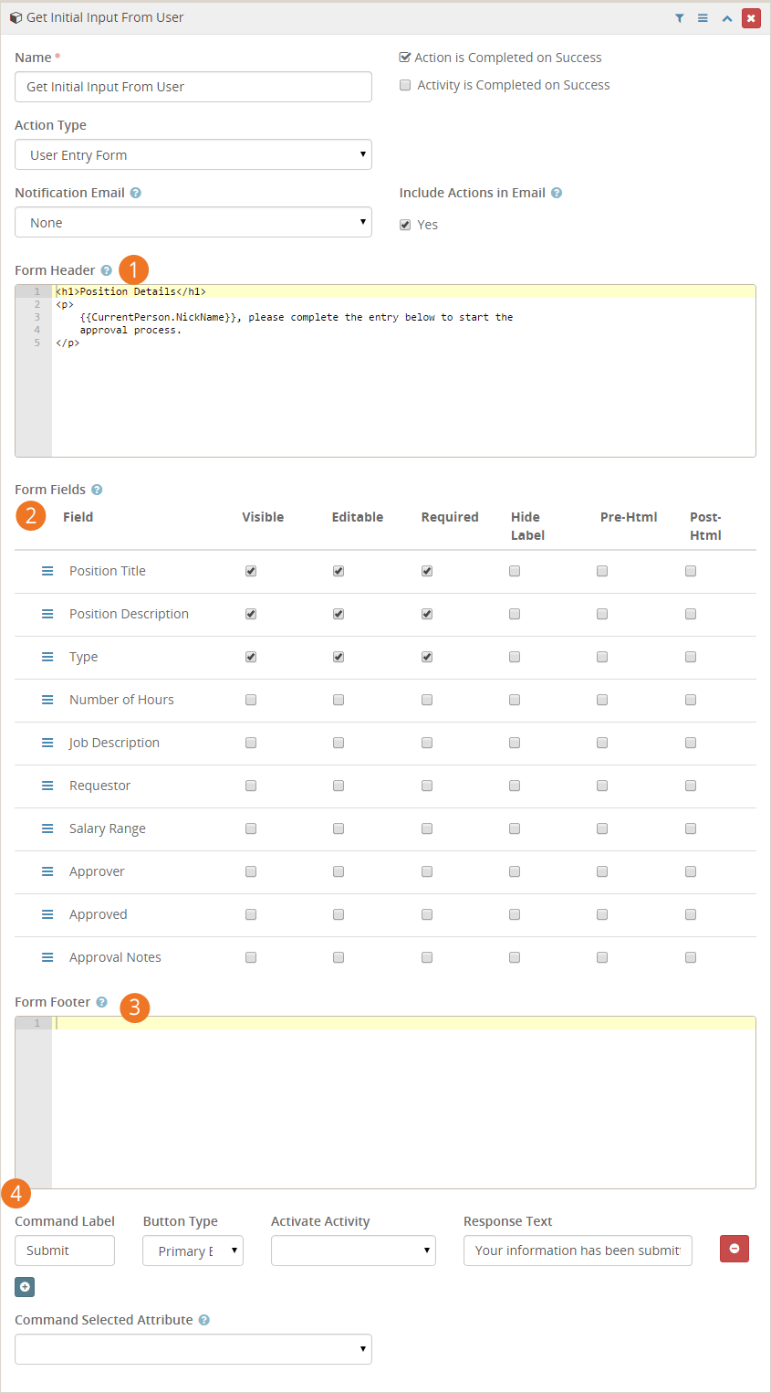 Form Entry Sample