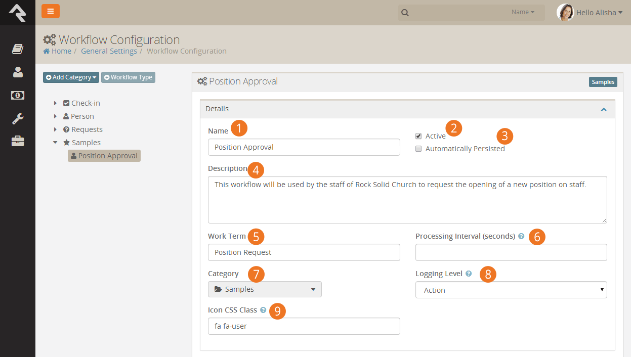 Workflow Type Details