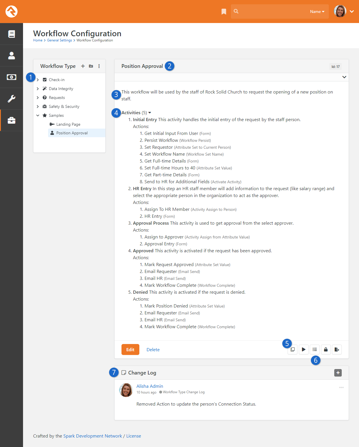 Workflow Type View