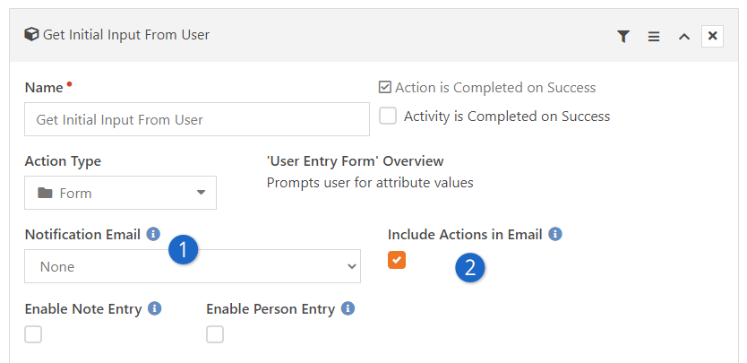 Entry Form Email