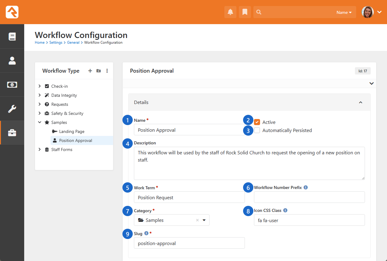 Workflow Type Details