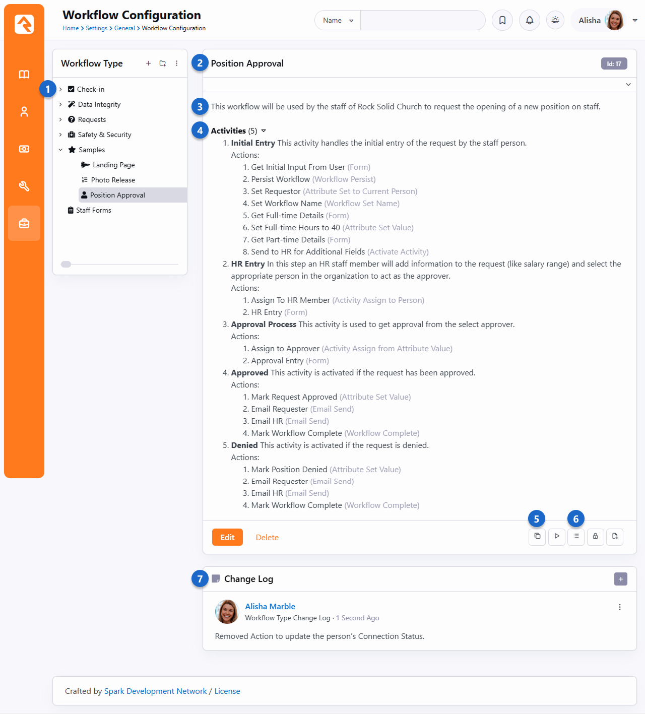 Workflow Type View