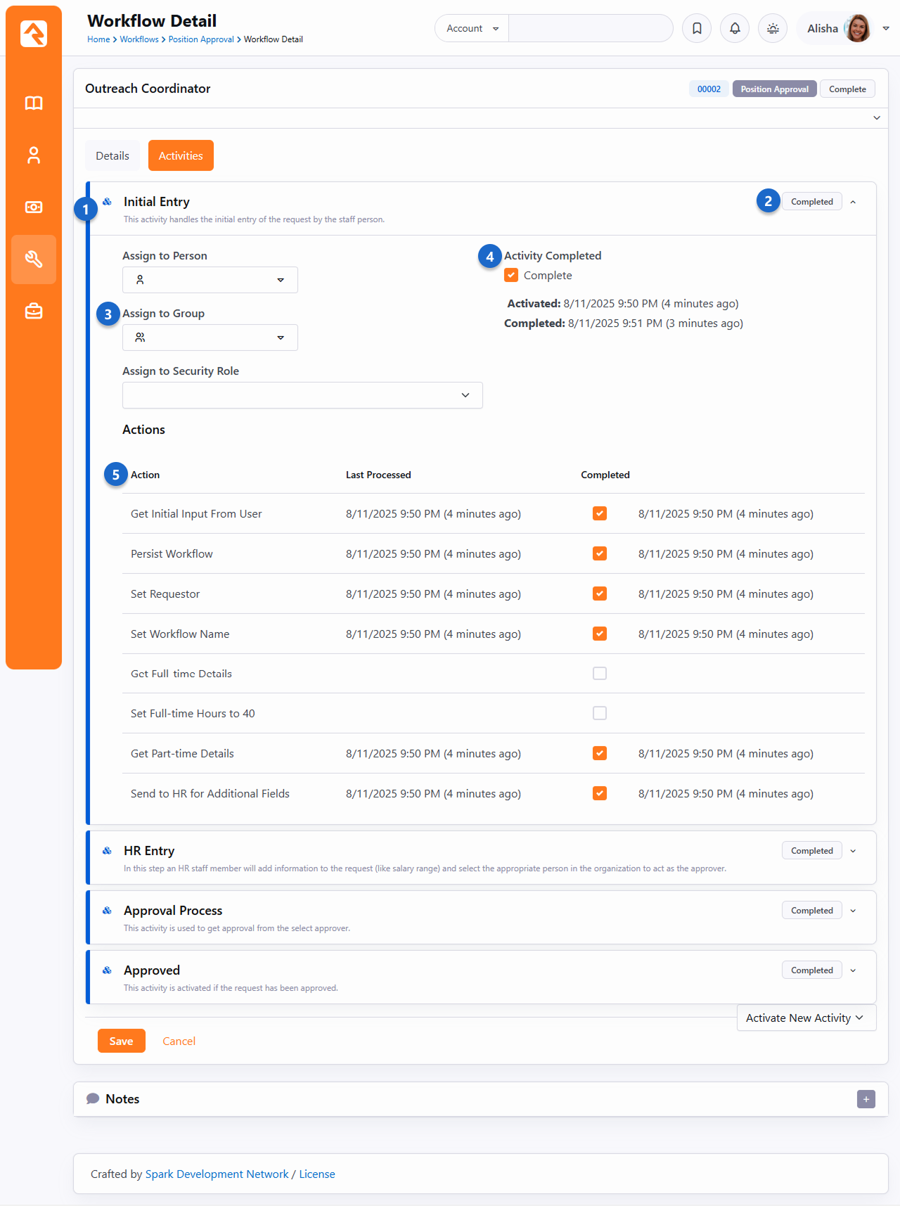 Workflow Details Edit