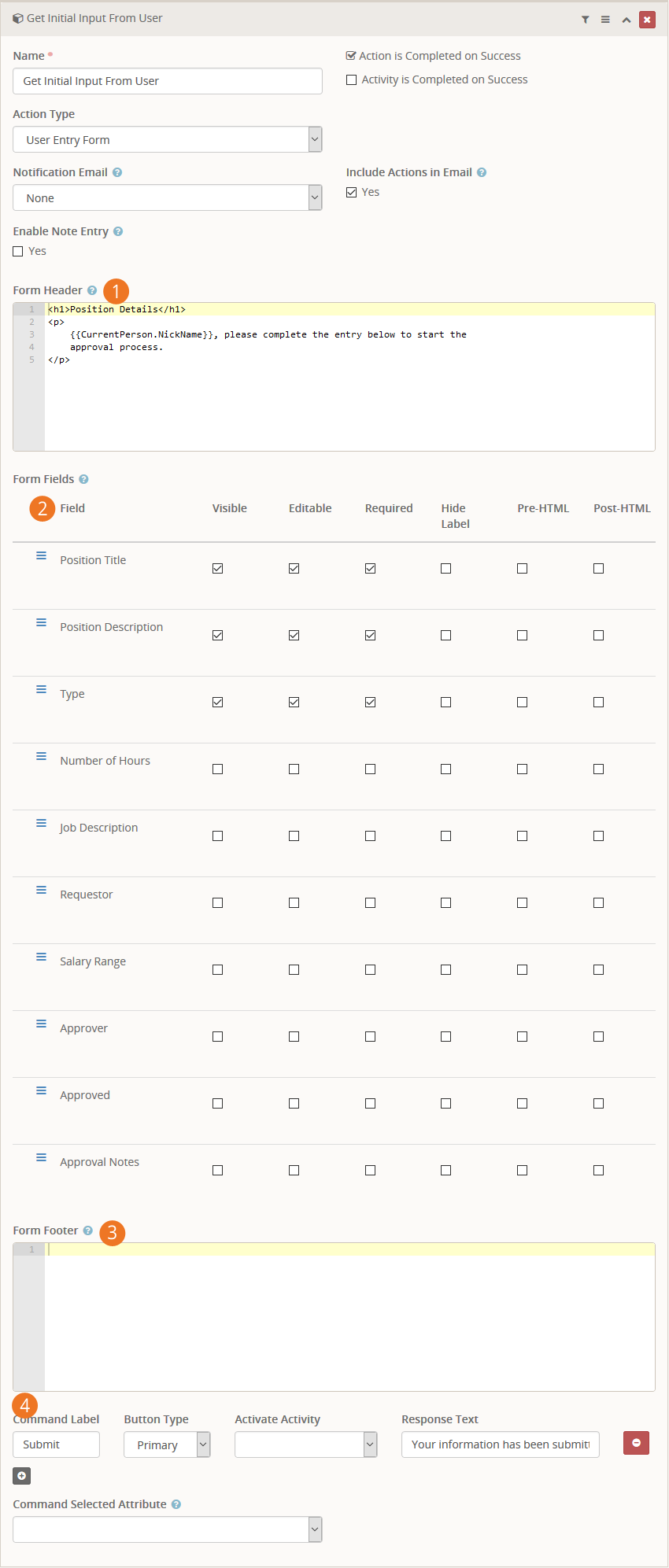 Form Entry Sample