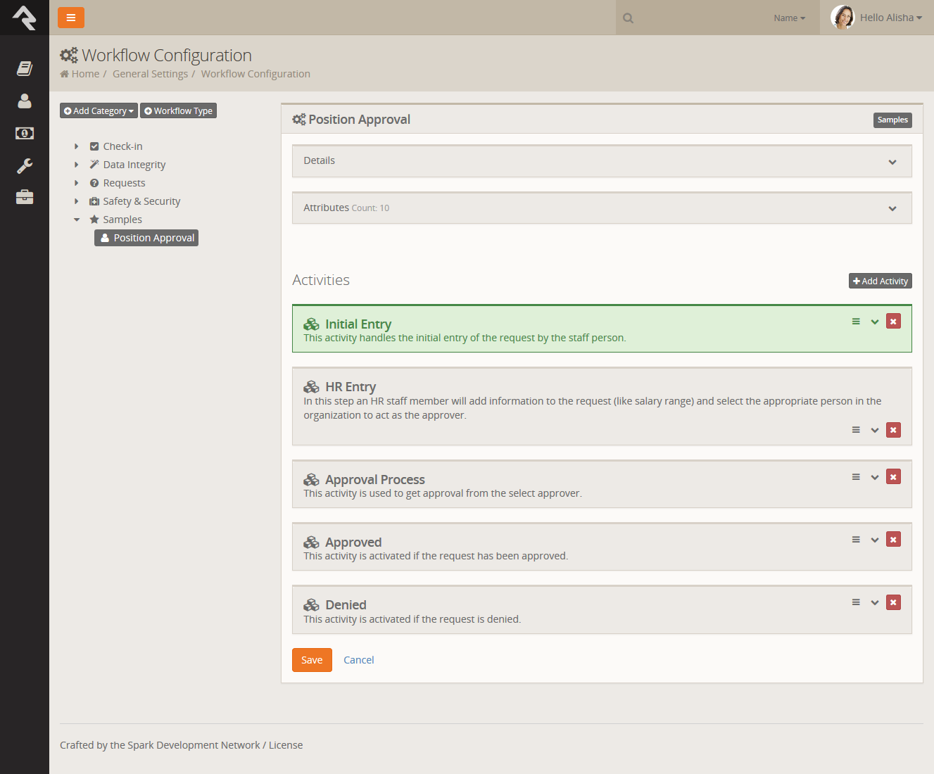 Workflow Type Activities