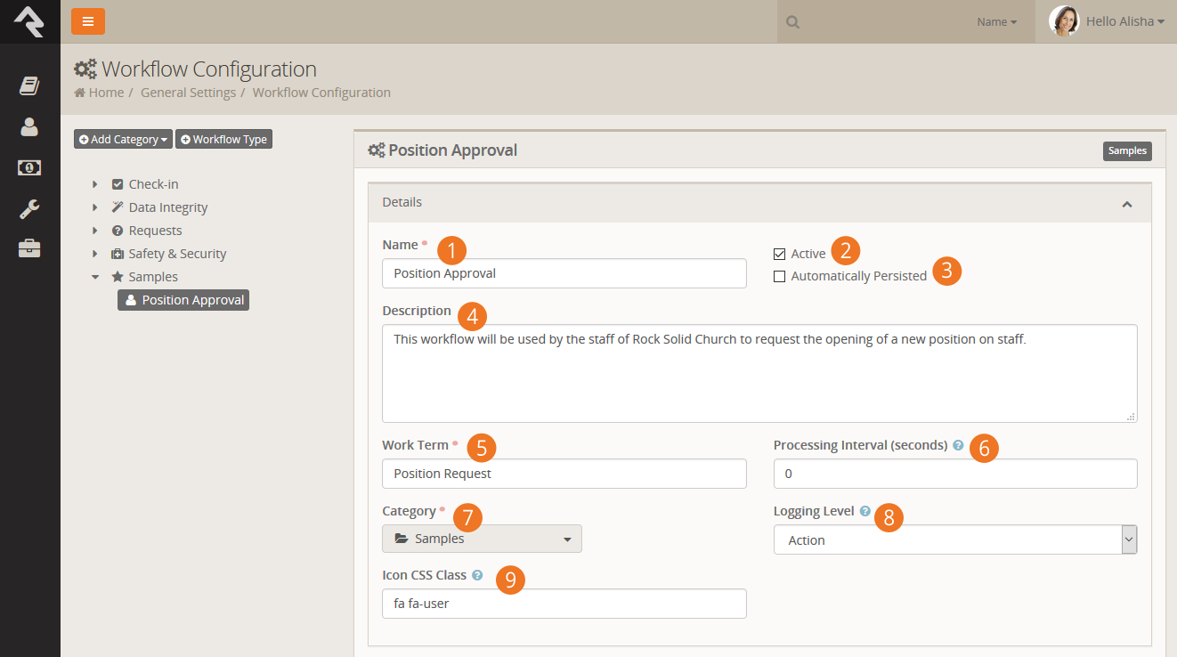 Workflow Type Details