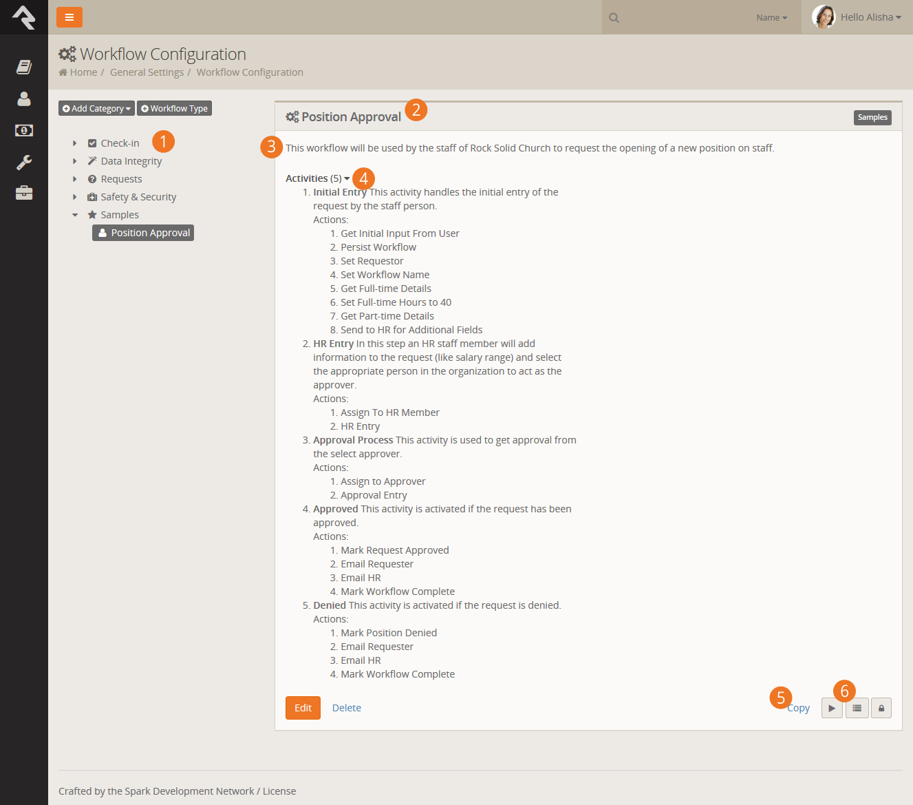 Workflow Type View