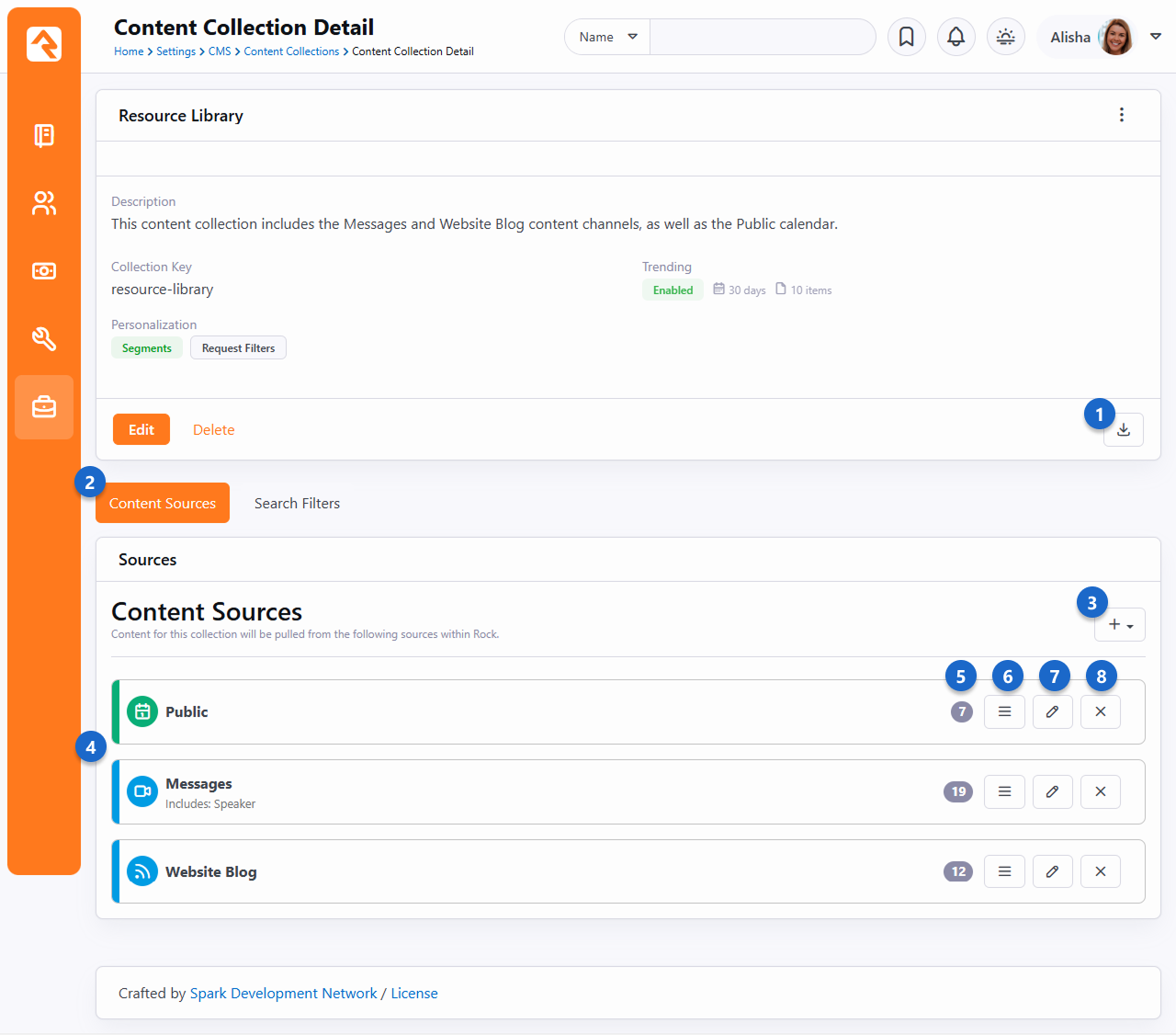 Content Collection Content Sources