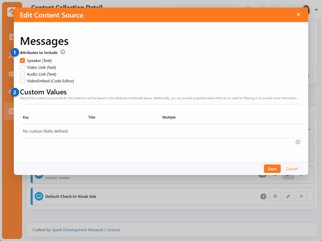 Content Collection Content Sources