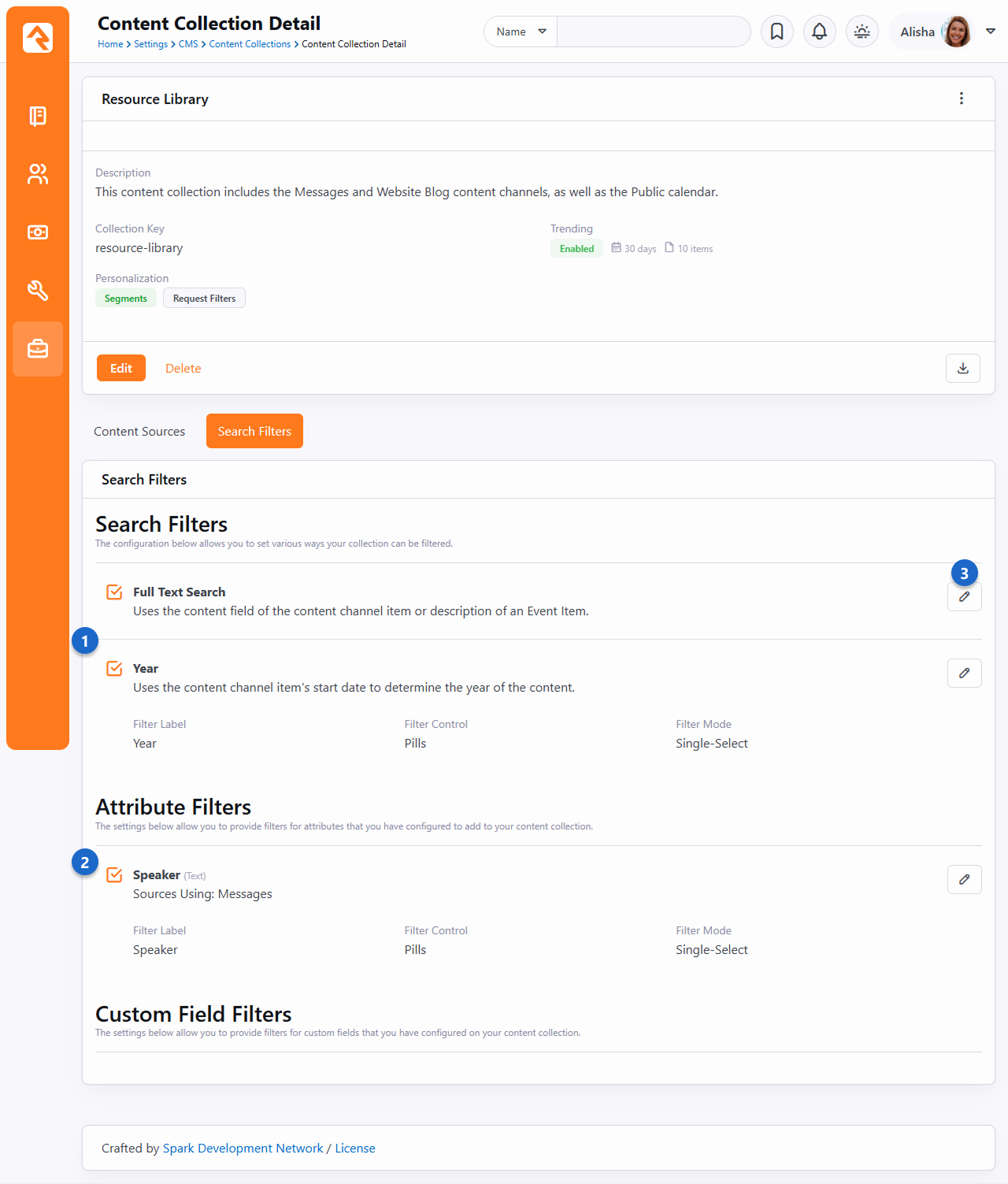 Content Collection Content Sources