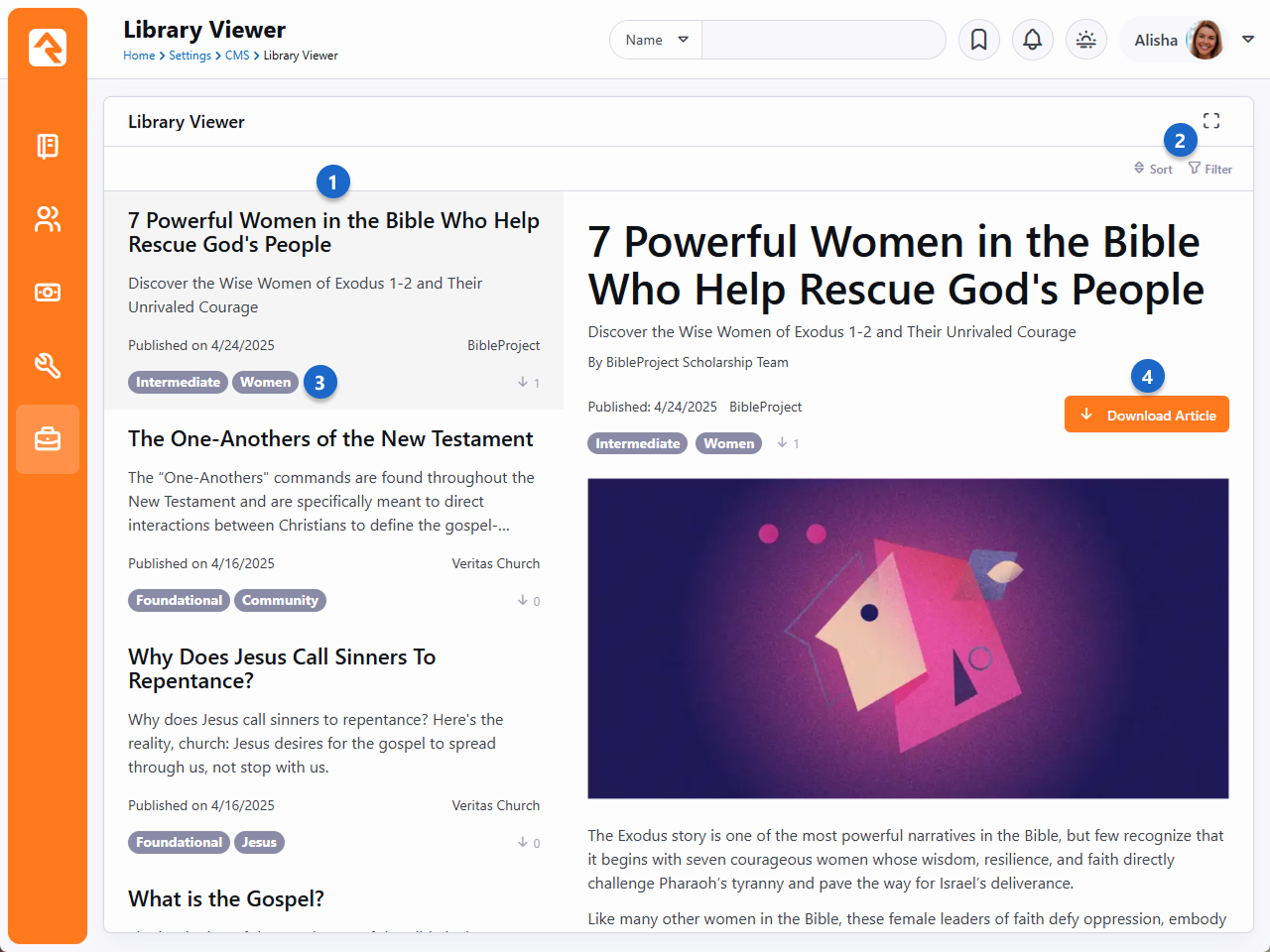 Content Library Viewer