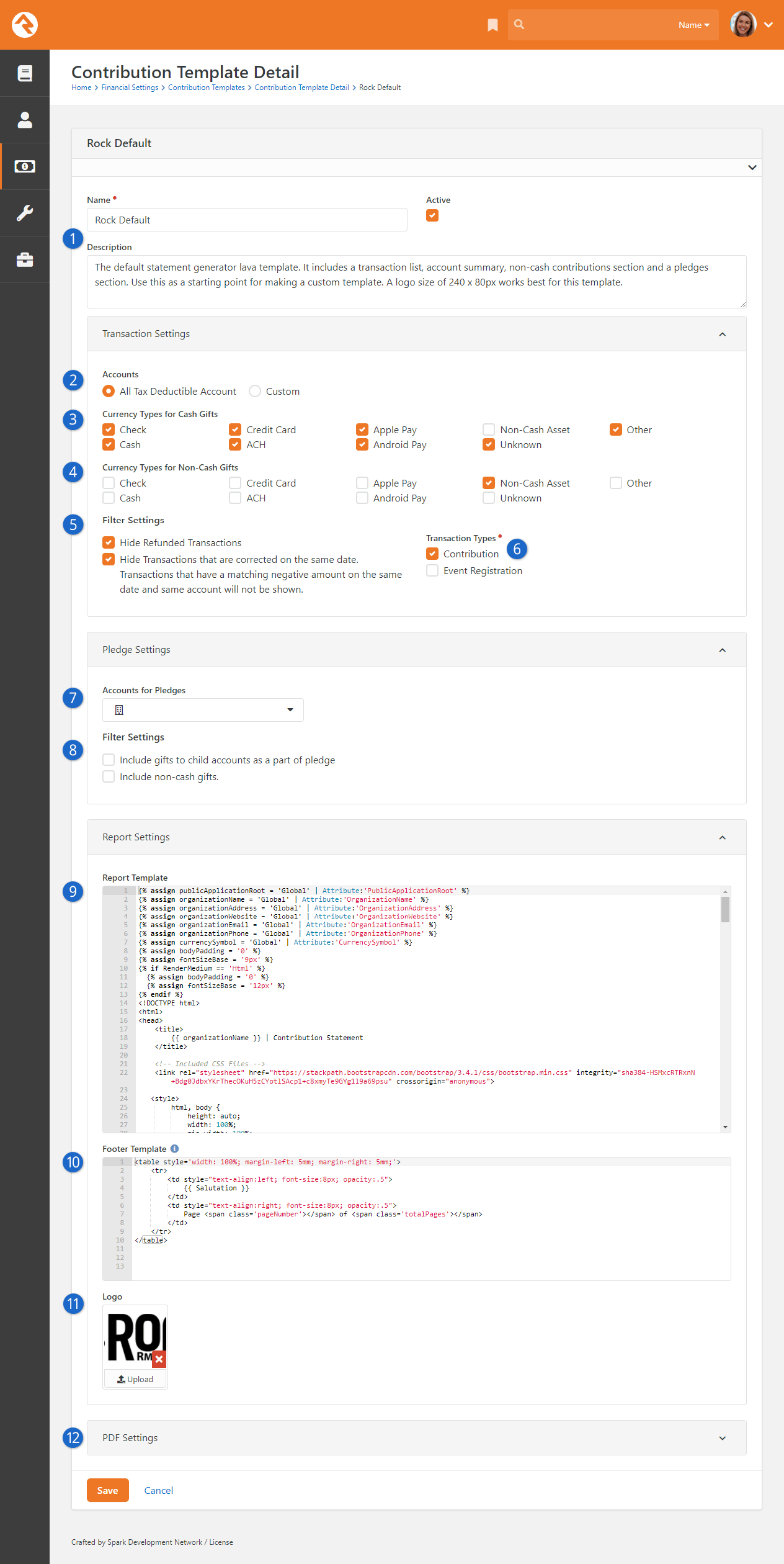 Contribution Statement Template