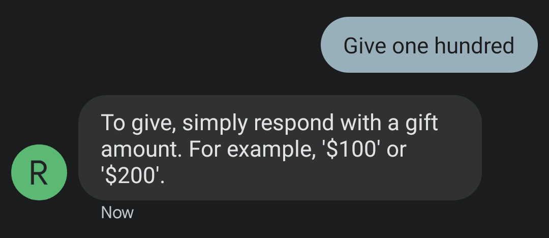 Missing Amount Response