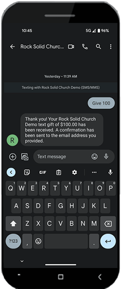 Text Giving