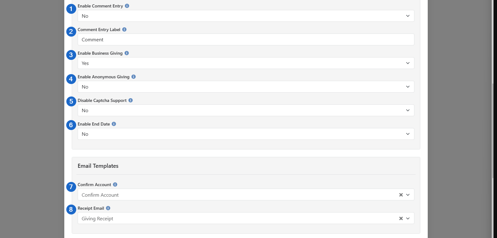 Utility Payment Entry Block Settings - 3