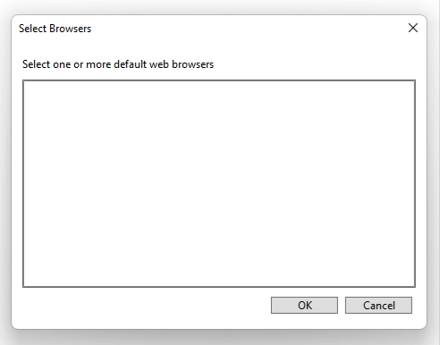 Visual Studio Debug Missing Web Browser