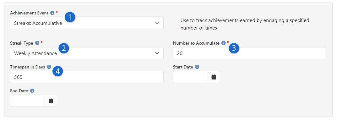 Achievement Type Configuration - Accumulative