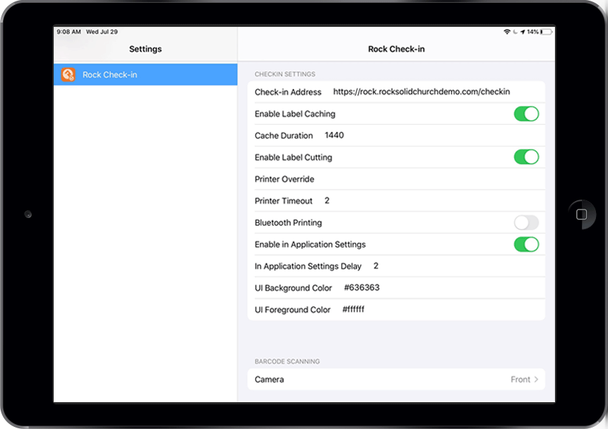 iPad Configuration