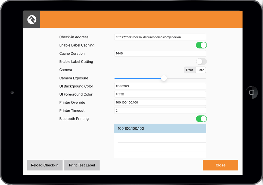 iPad bluetooth Configuration