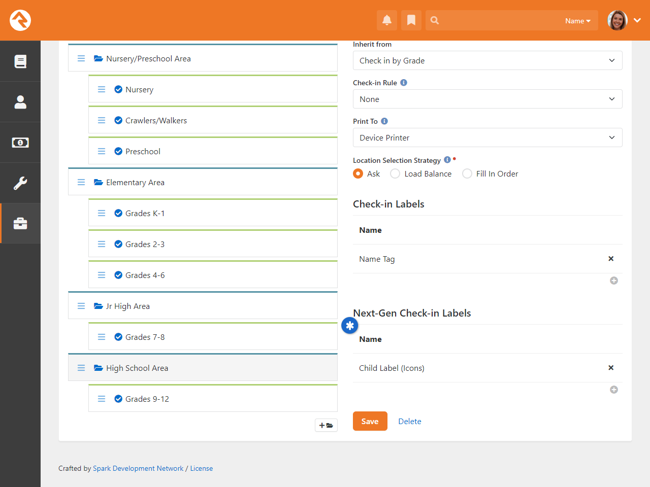 Linking Labels to Check-in