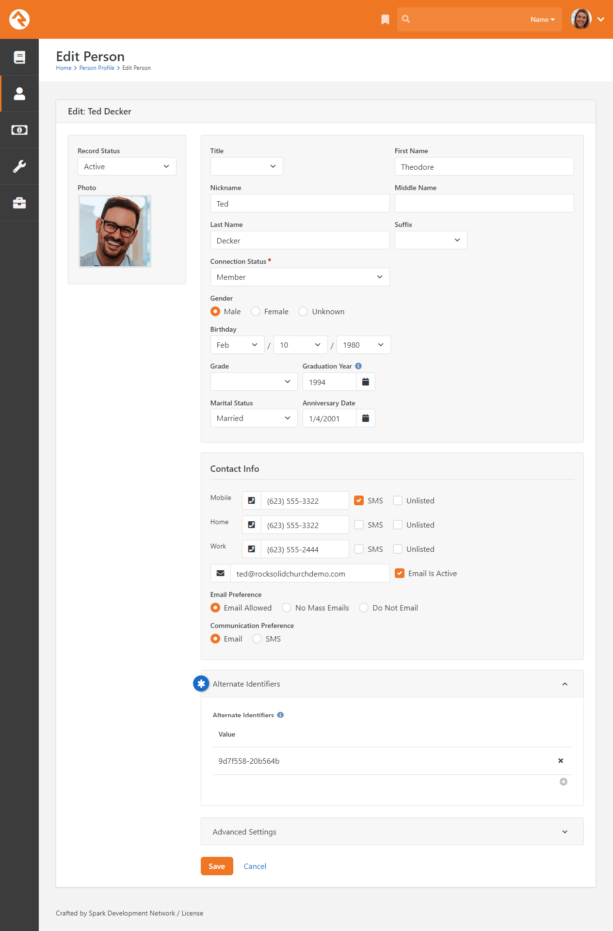 Check-in Identifier Field