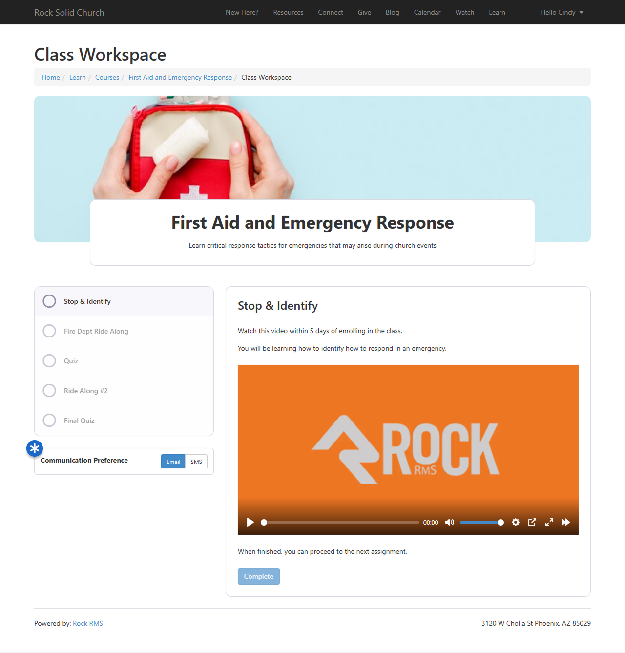 Video Watch Activity