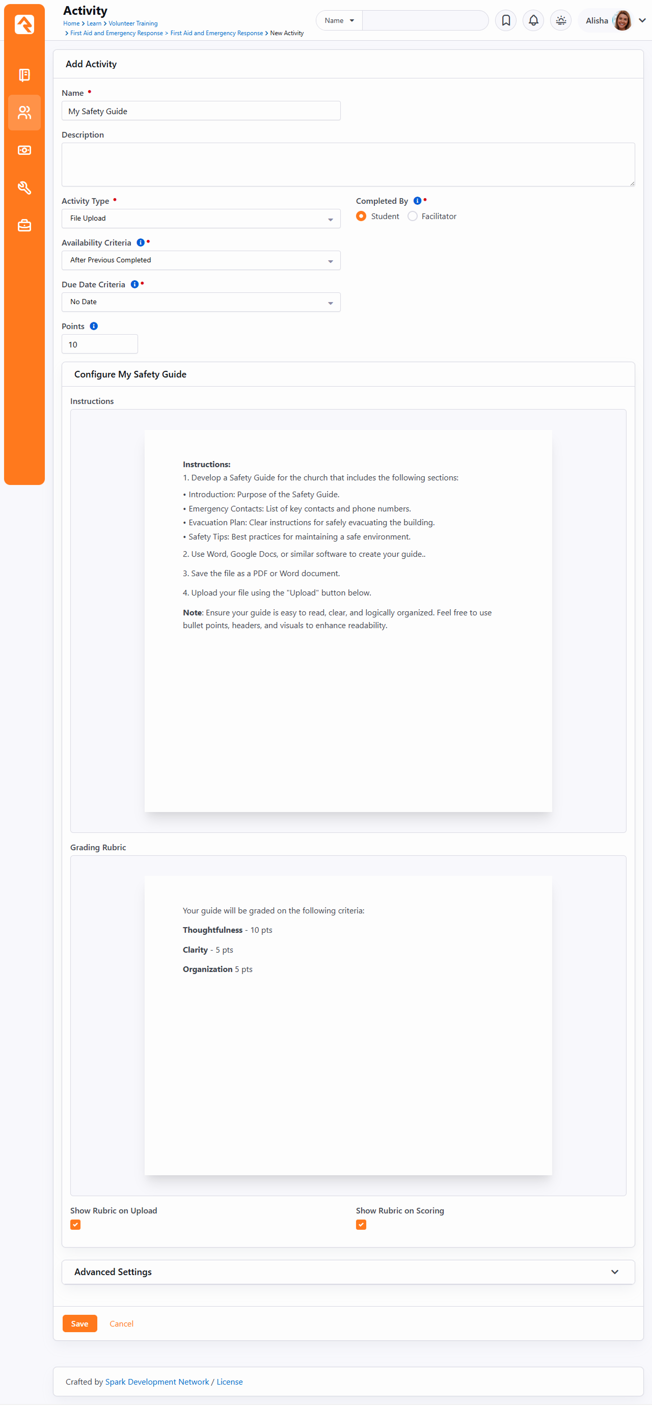 Configuration View