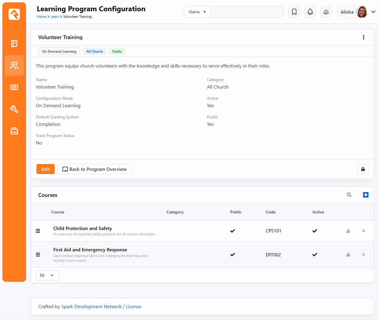 Configure Program Mode