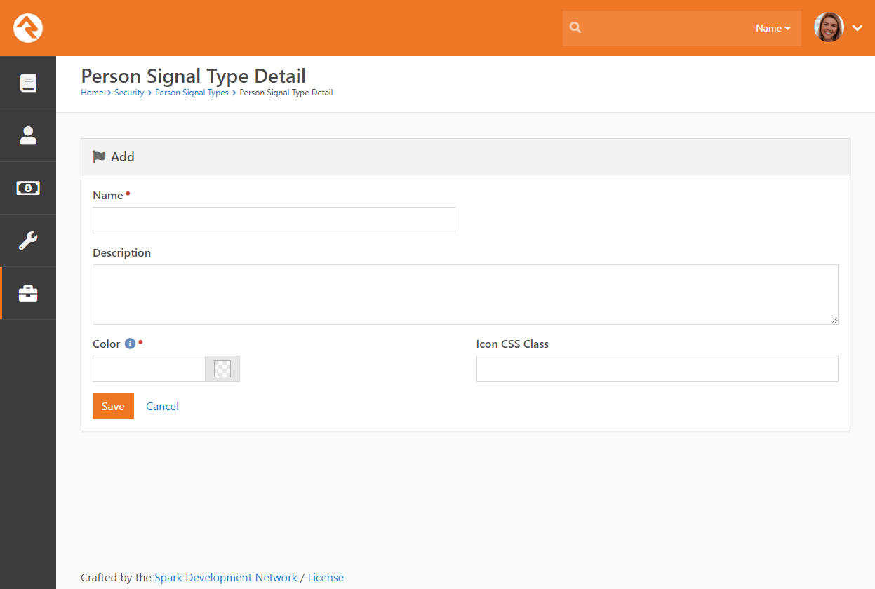 Add Person Signal Type