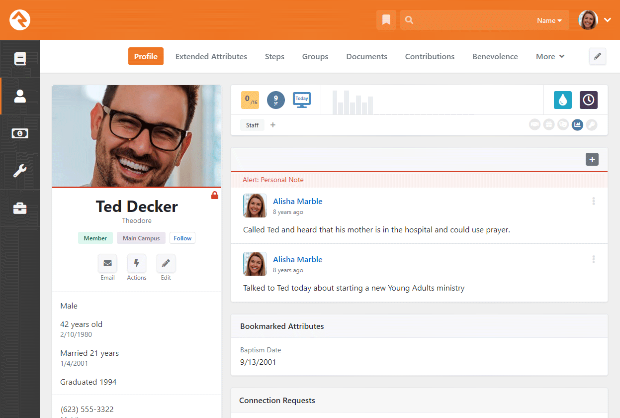 Person Profile Page