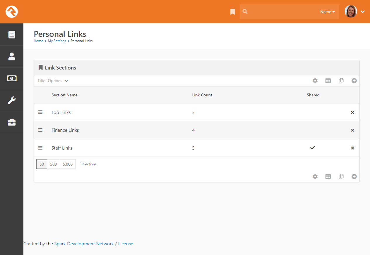Personal Links Page