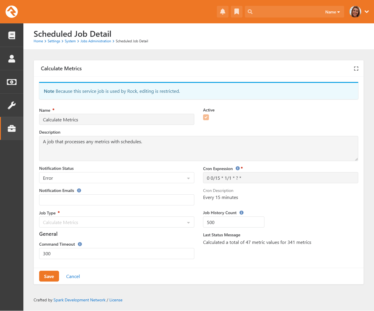 Calculate Metrics Job