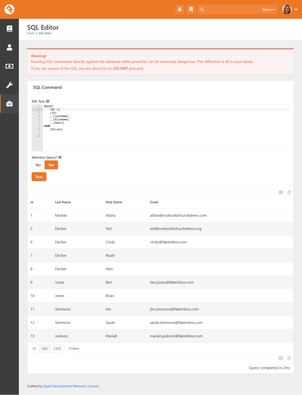 SQL Command