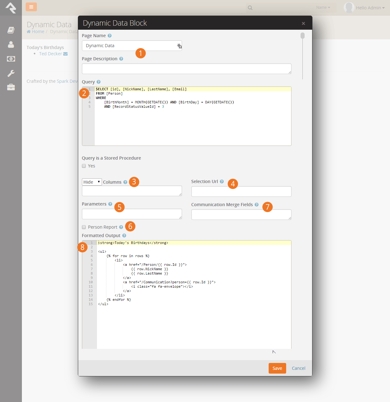 Dynamic Data Block