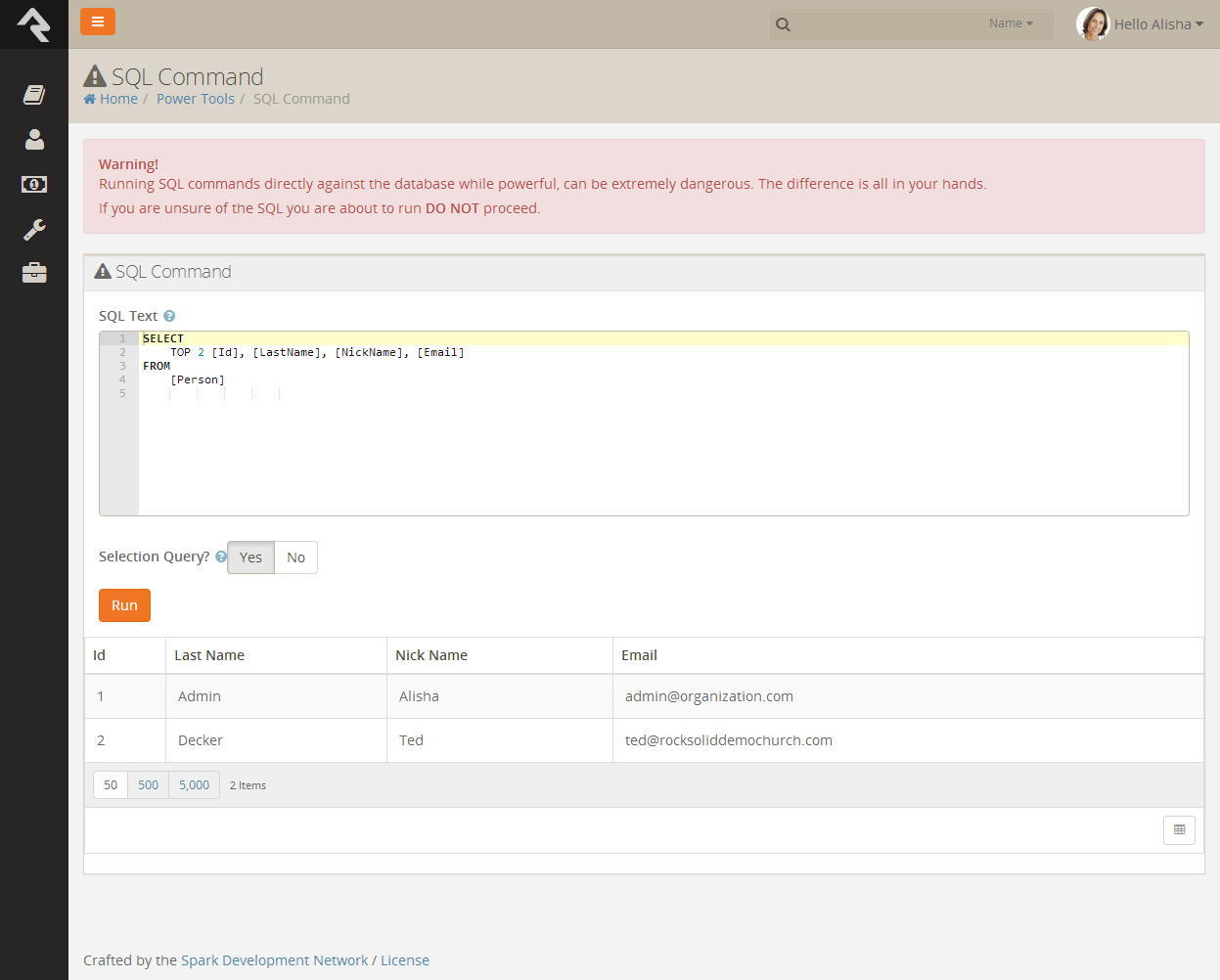 SQL Command
