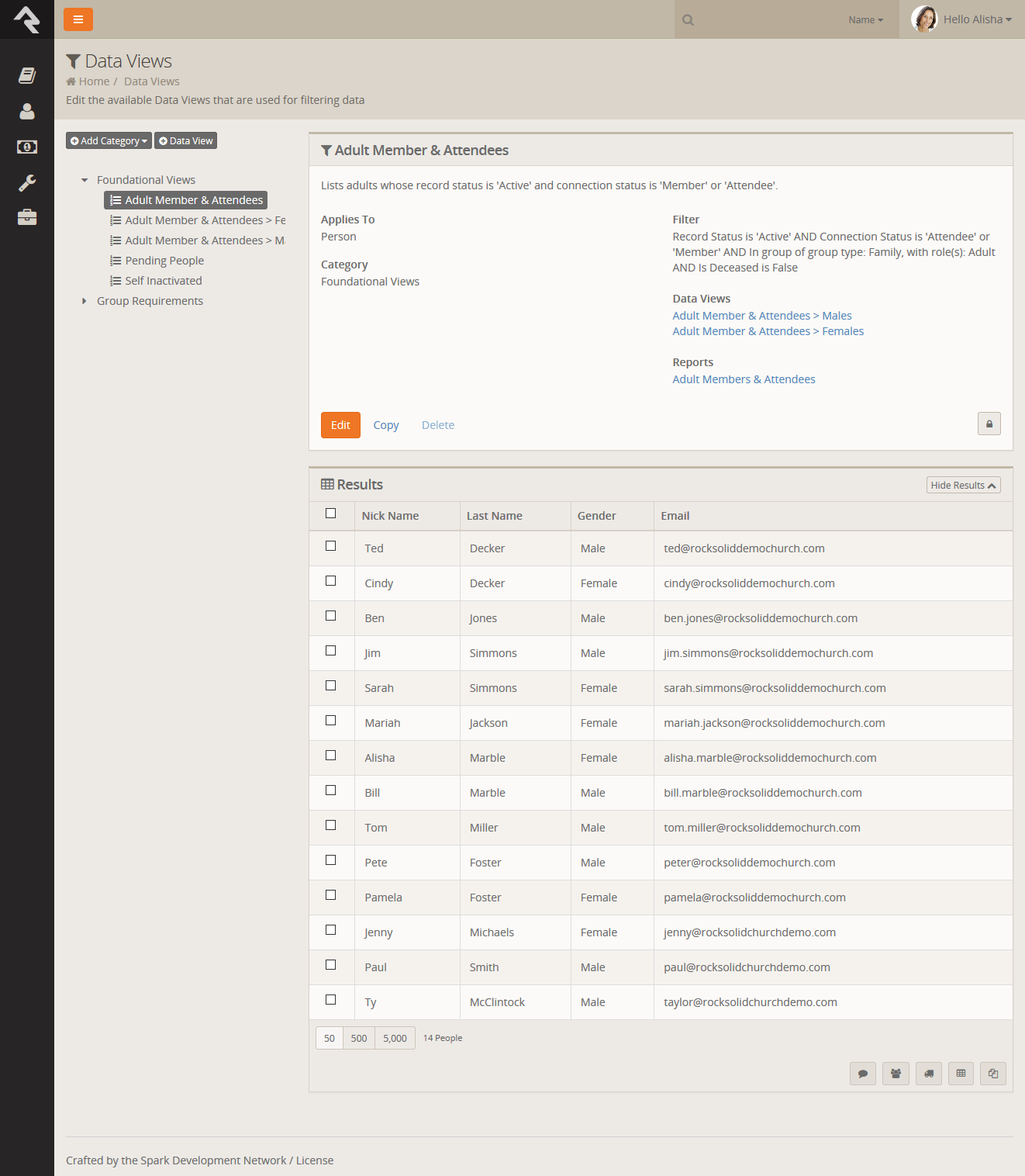 Dataview Sample