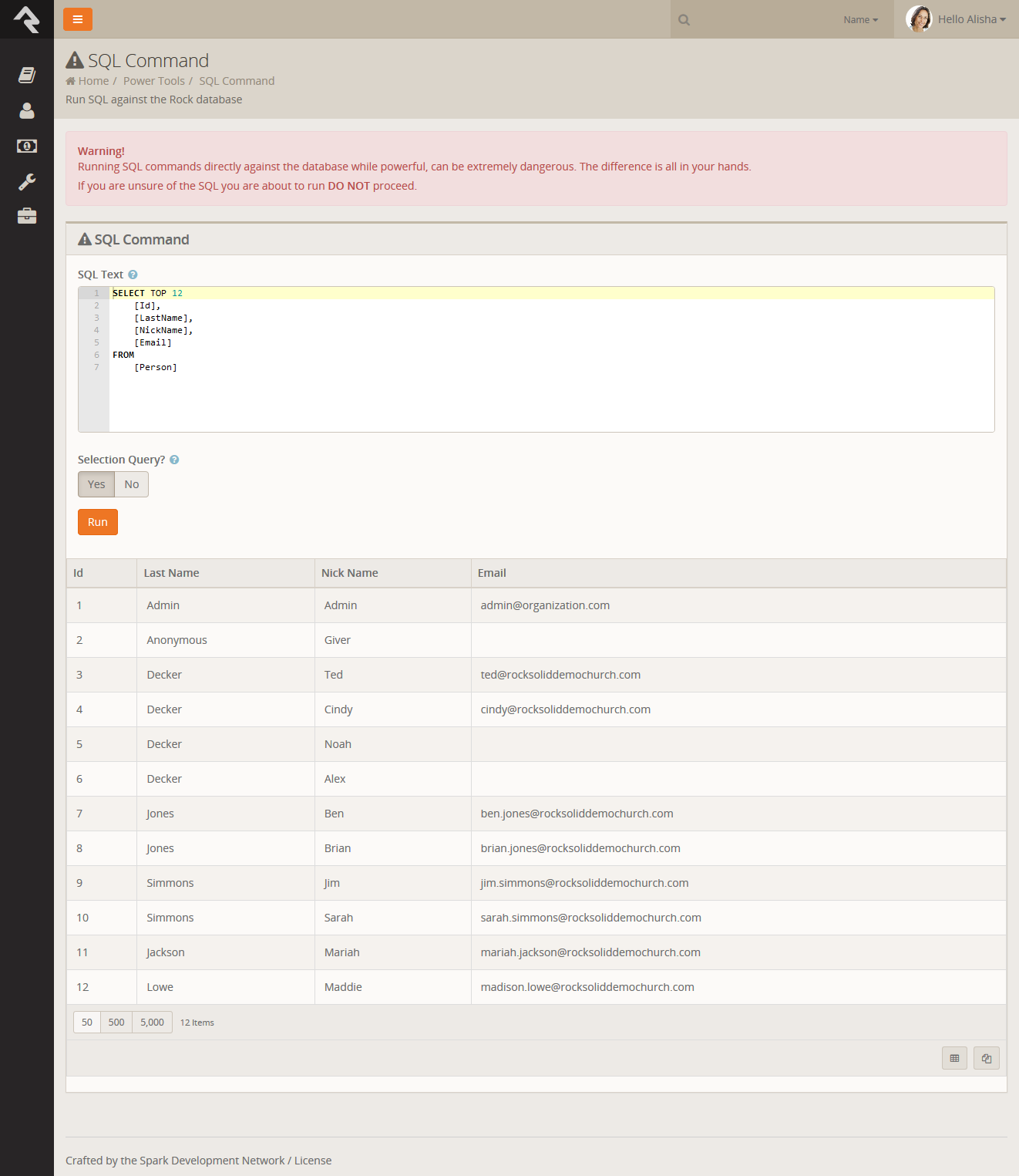 SQL Command