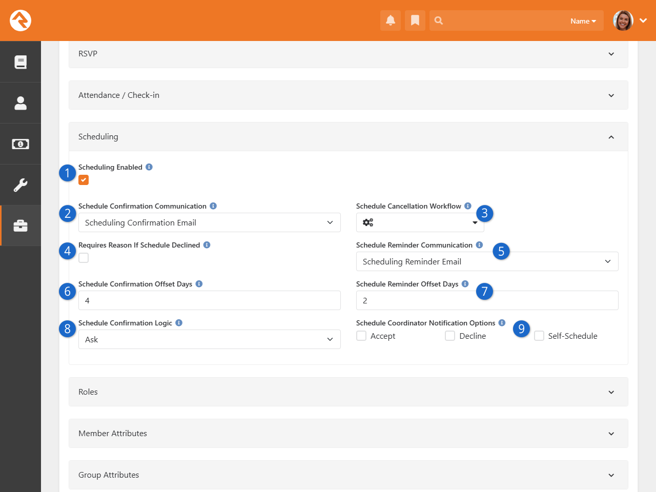 Group Type Scheduling