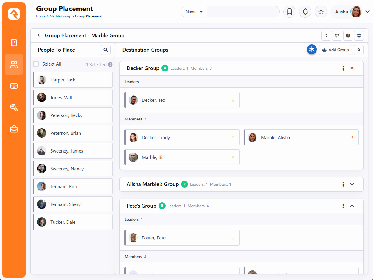 Group Placement - Marble Group Screenshot