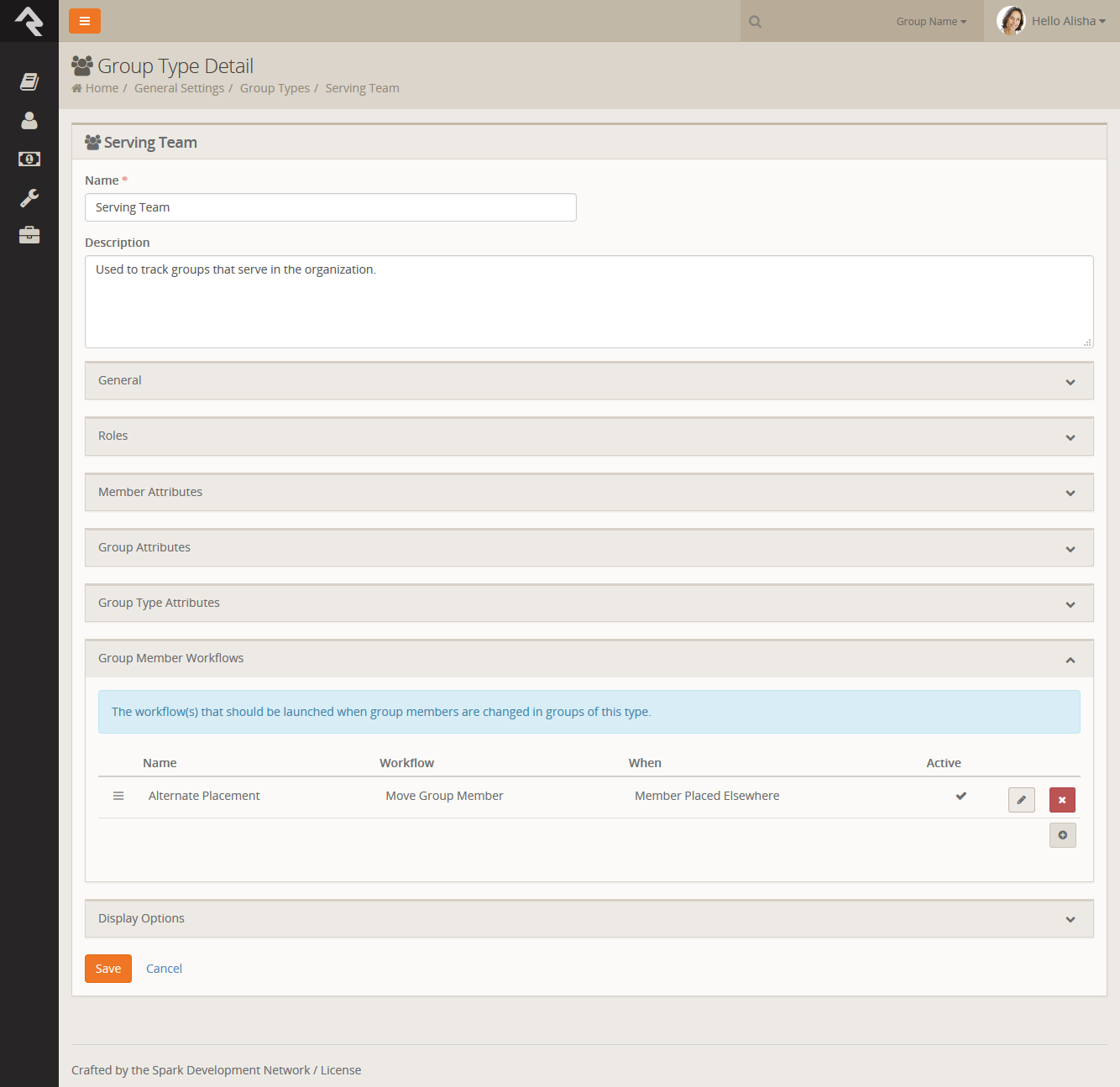 Configuring an Alternate Placement Workflow