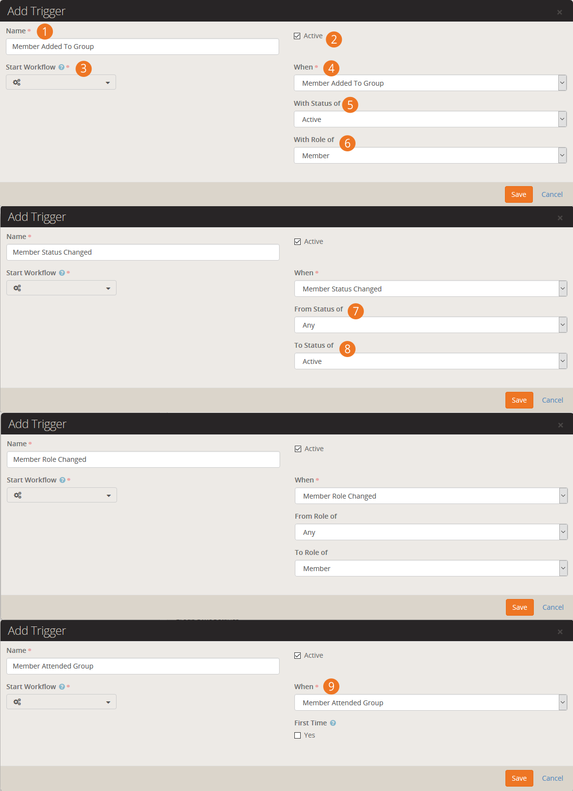 Group Member Workflow Settings